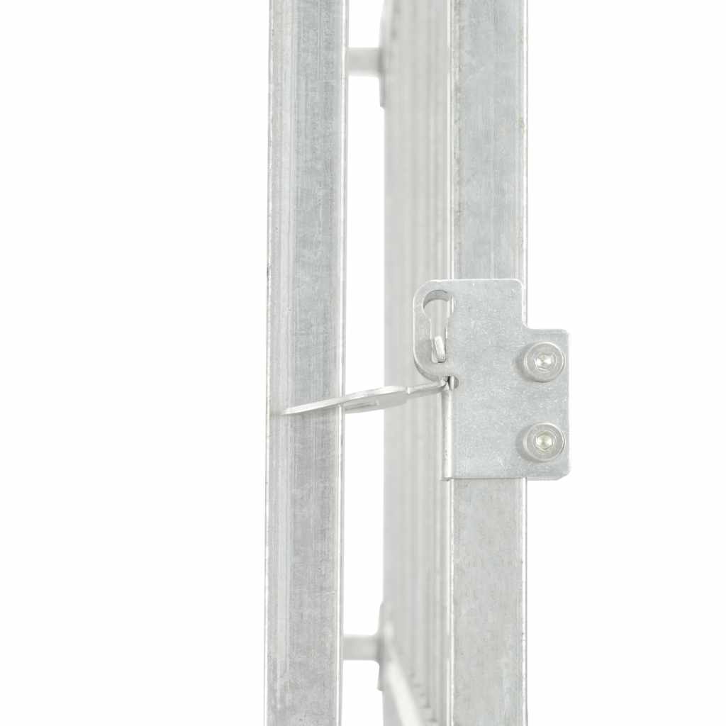 udendørs hundeløbegård med tag 382x192x225 cm