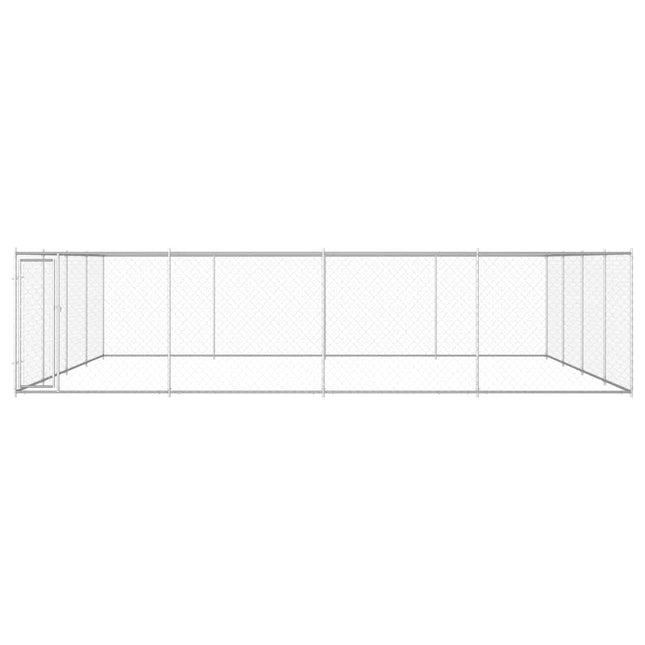 udendørs hundeløbegård 760 x 760 x 185 cm galvaniseret stål