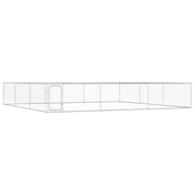 udendørs hundeløbegård 6 x 6 x 1 m galvaniseret stål
