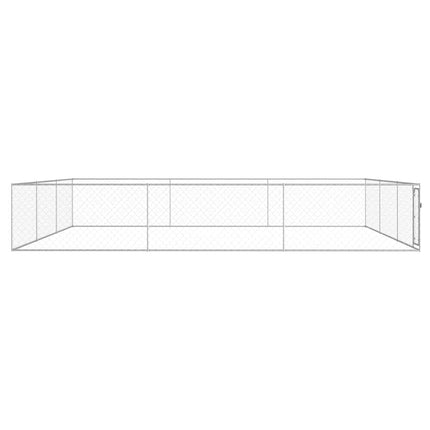 udendørs hundeløbegård 6 x 6 x 1 m galvaniseret stål