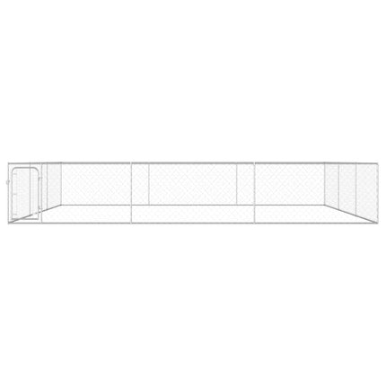 udendørs hundeløbegård 6 x 6 x 1 m galvaniseret stål