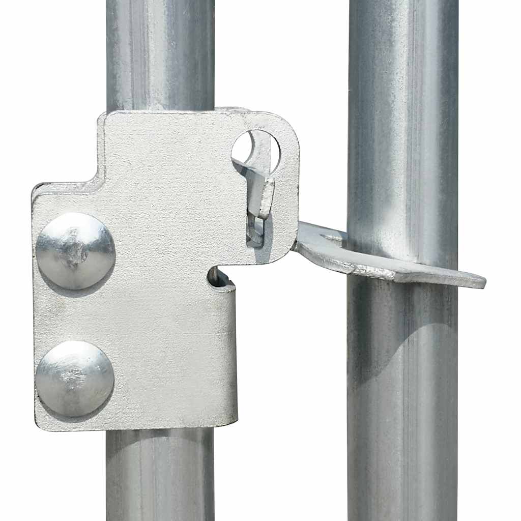 udendørs hundeløbegård 6 x 6 x 1 m galvaniseret stål