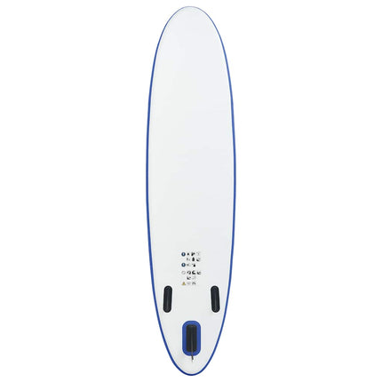 paddleboardsæt SUP oppusteligt blå og hvid