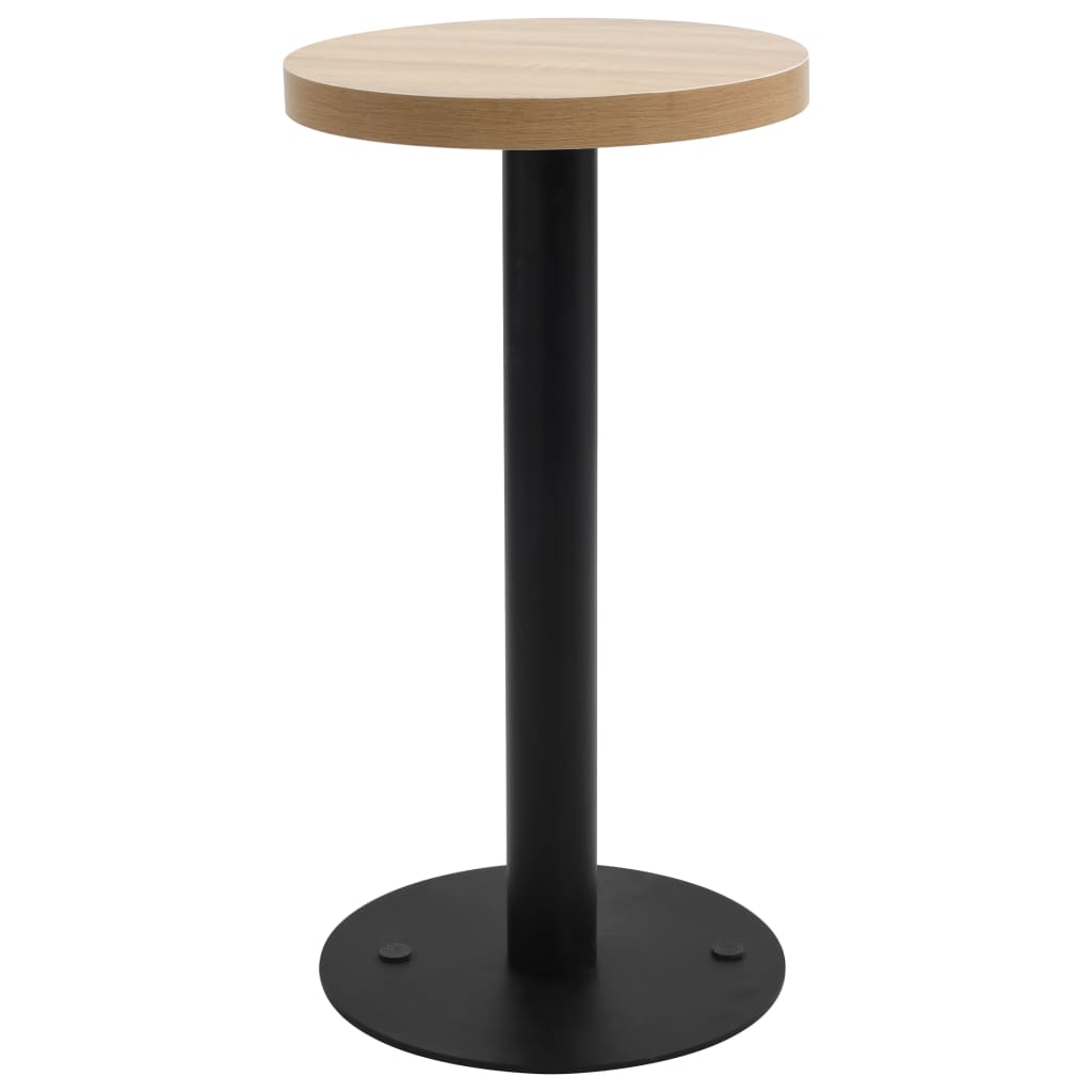 bistrobord 40 cm MDF lysebrun billede