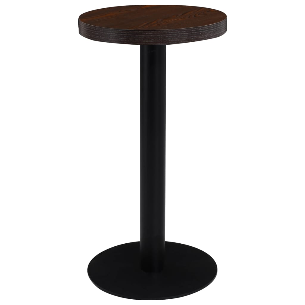 bistrobord 40 cm MDF mørkebrun