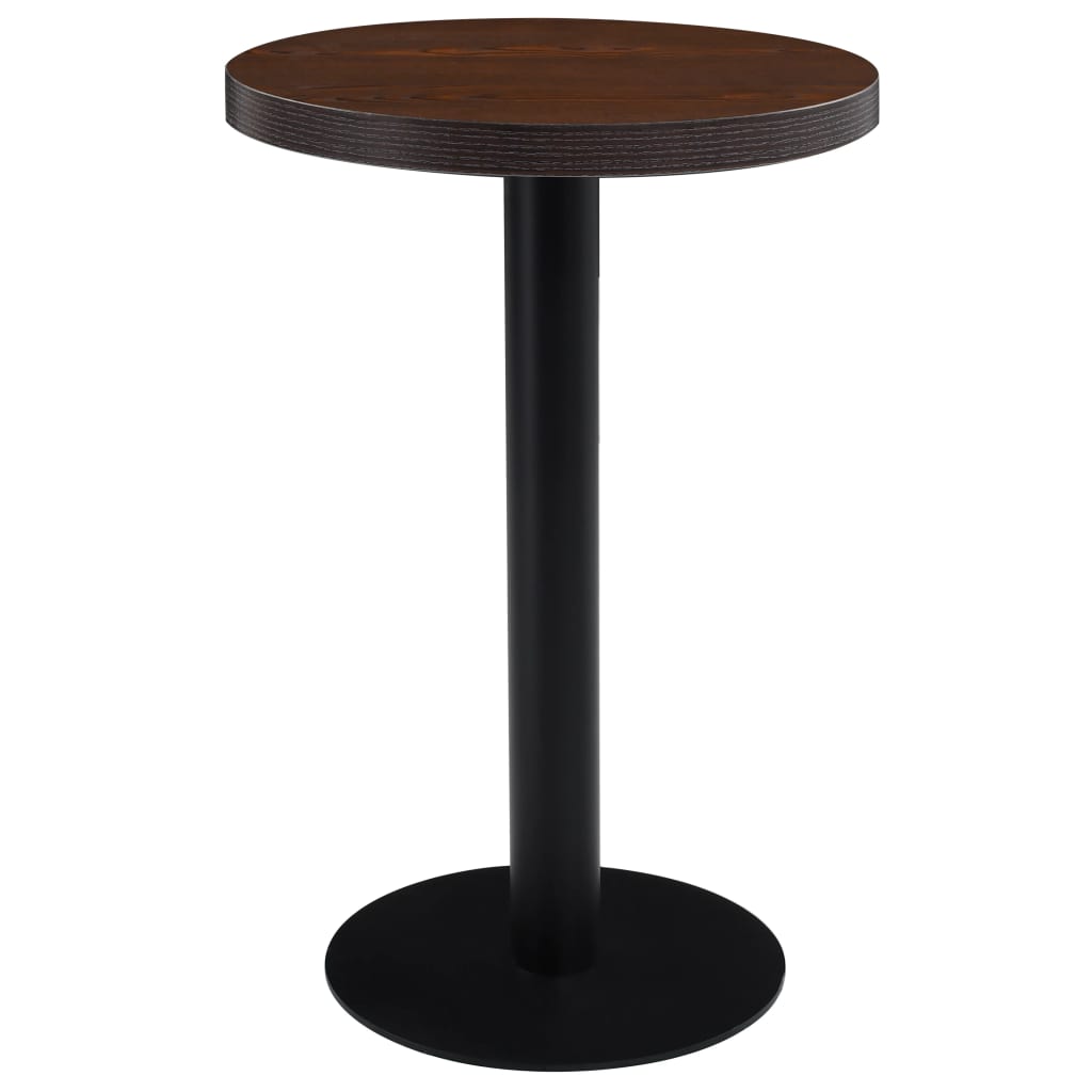 bistrobord 50 cm MDF mørkebrun