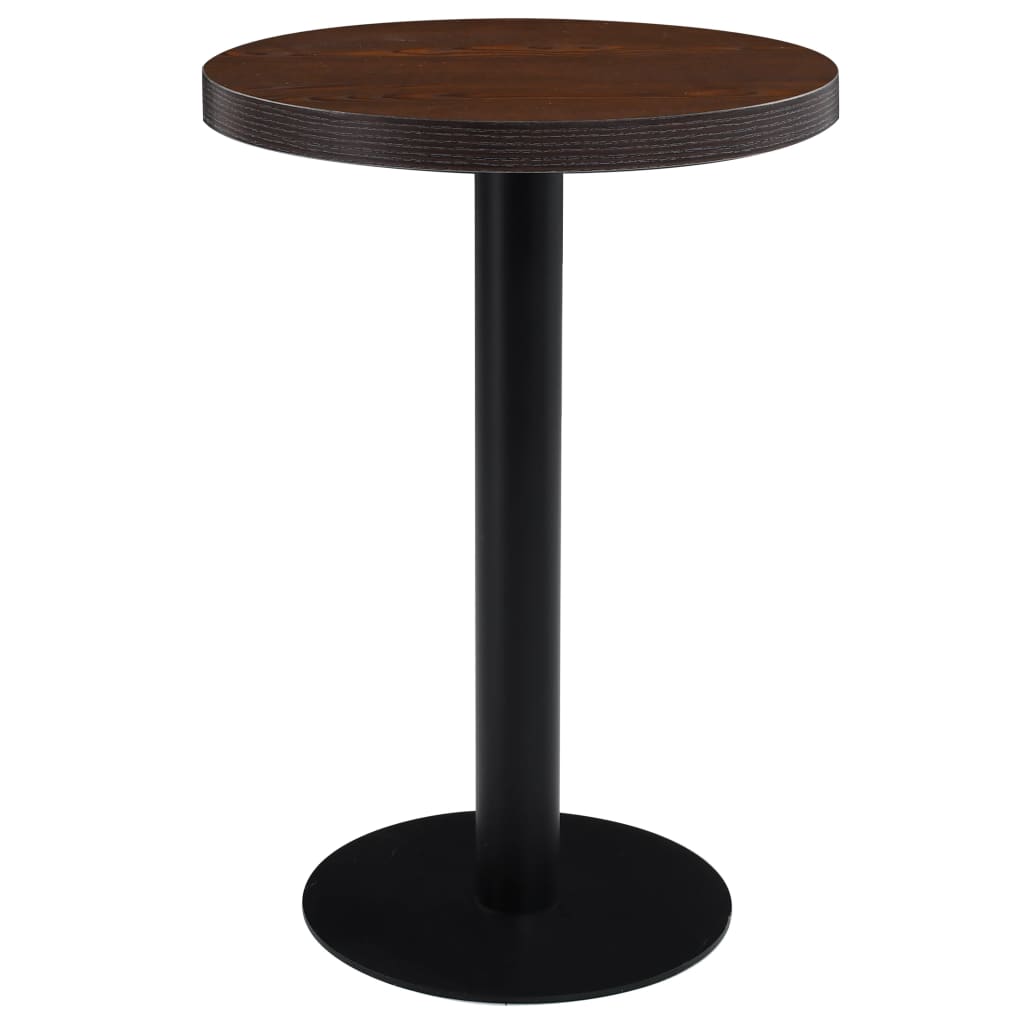 bistrobord 60 cm MDF mørkebrun