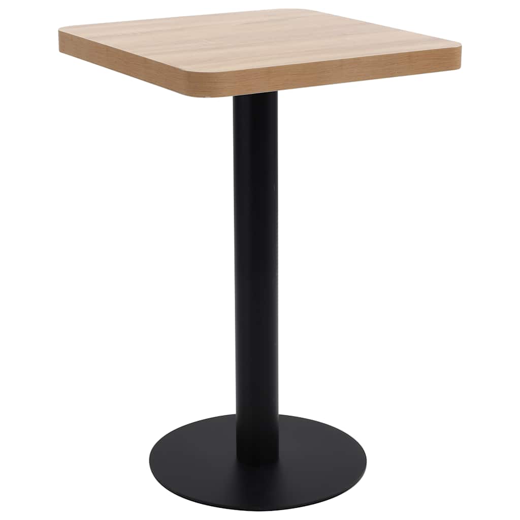 bistrobord 50x50 cm MDF lysebrun billede