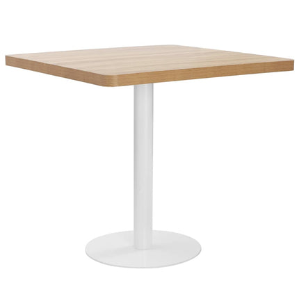 bistrobord 80x80 cm MDF lysebrun
