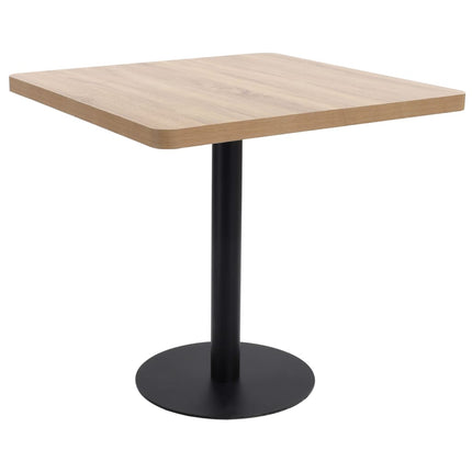 bistrobord 80x80 cm MDF lysebrun