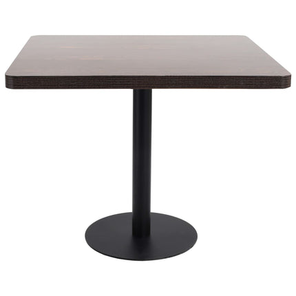bistrobord 80x80 cm MDF mørkebrun