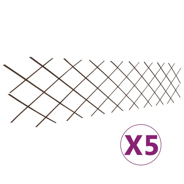 pilehegn med espalier 5 stk. 180 x 60 cm
