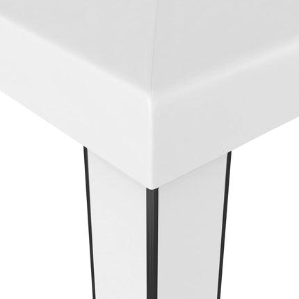 pavillon med dobbelttag 3x3 m hvid