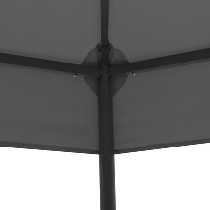 havepavillon 323x275x265 cm antracitgrå