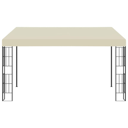 vægmonteret pavillon 3x4 m stof cremefarvet