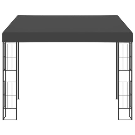 vægmonteret pavillon 3x3 m stof antracitgrå