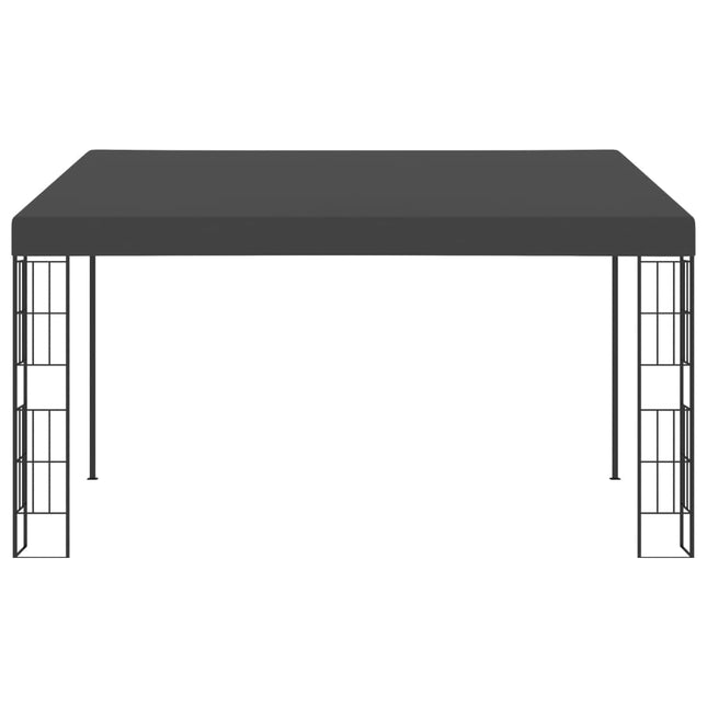 vægmonteret pavillon 3x4 m stof antracitgrå