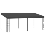 vægmonteret pavillon 3x6 m stof antracitgrå