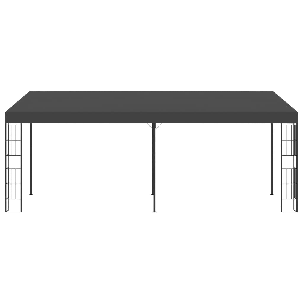 vægmonteret pavillon 3x6 m stof antracitgrå