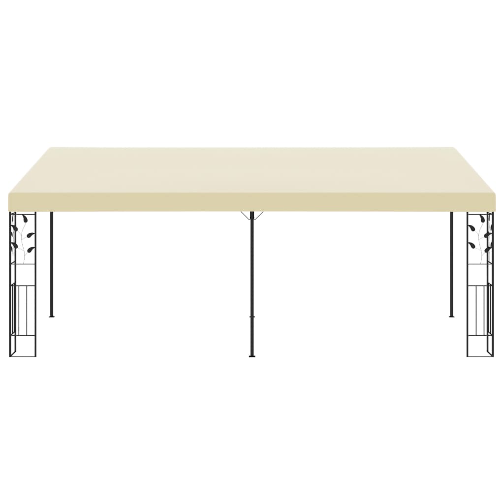 vægmonteret pavillon 6x3x2,5 m cremefarvet