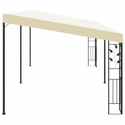 vægmonteret pavillon 6x3x2,5 m cremefarvet