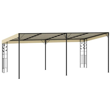 vægmonteret pavillon 6x3x2,5 m cremefarvet