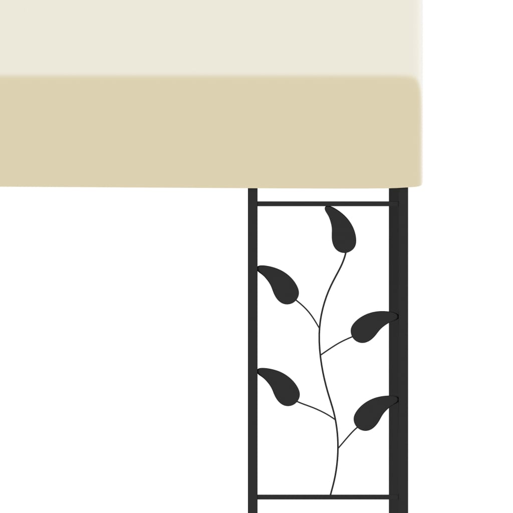 vægmonteret pavillon 6x3x2,5 m cremefarvet