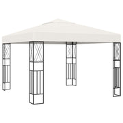 pavillon 3x3 m stof cremefarvet