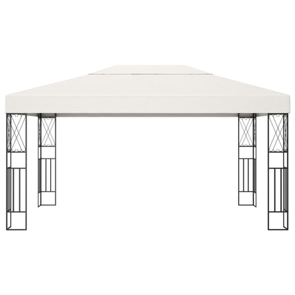 pavillon 3x4 m stof cremefarvet