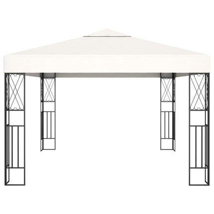 pavillon 3x4 m stof cremefarvet
