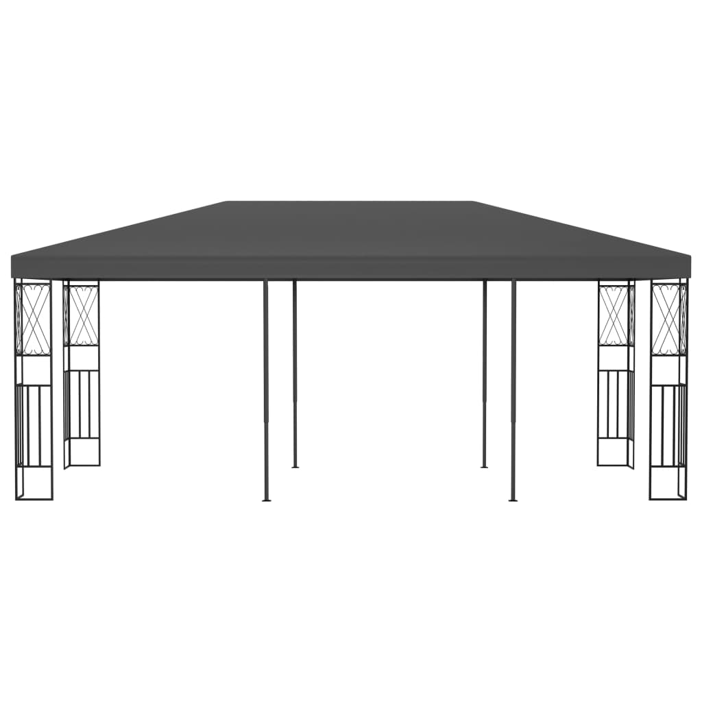 pavillon 3x6 m stof antracitgrå