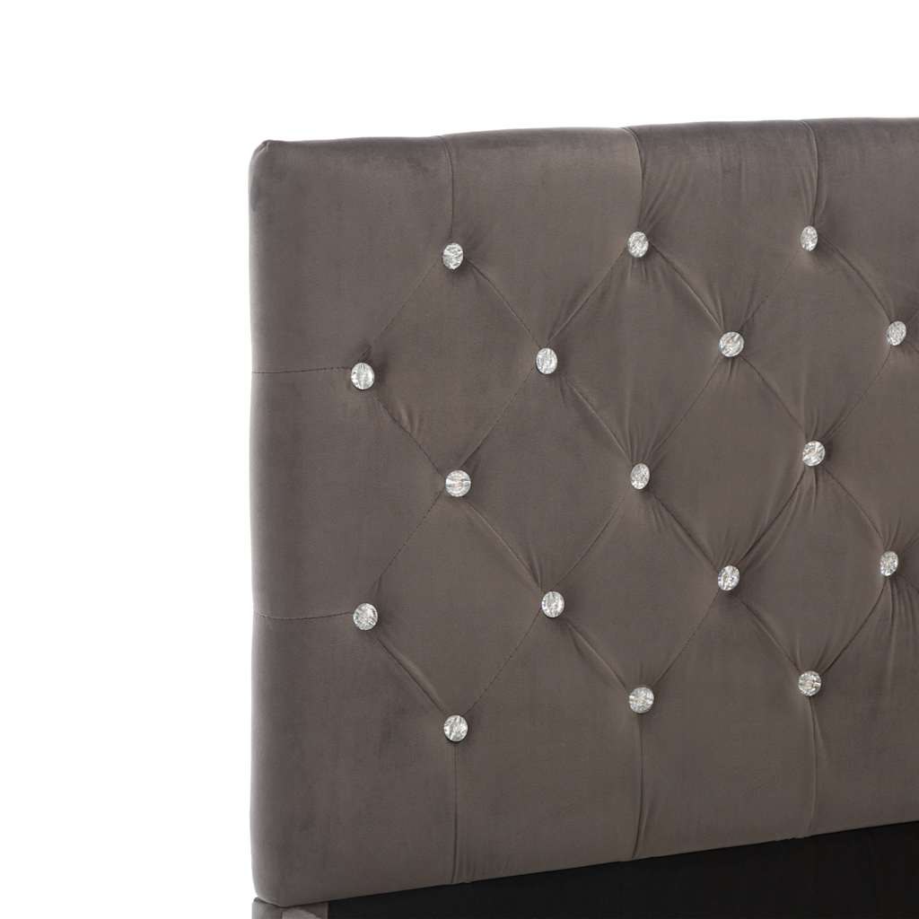 sengestel 120x200 cm stof grå