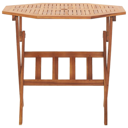 foldbart havebord 90 x 75 cm massivt akacietræ