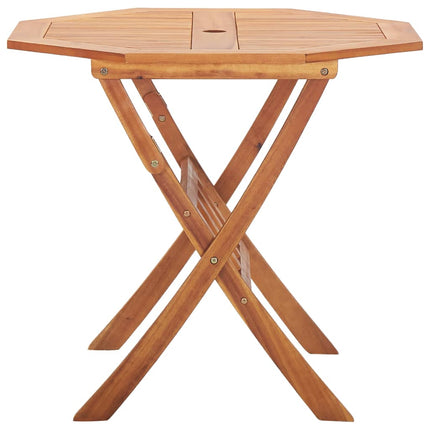 foldbart havebord 90 x 75 cm massivt akacietræ