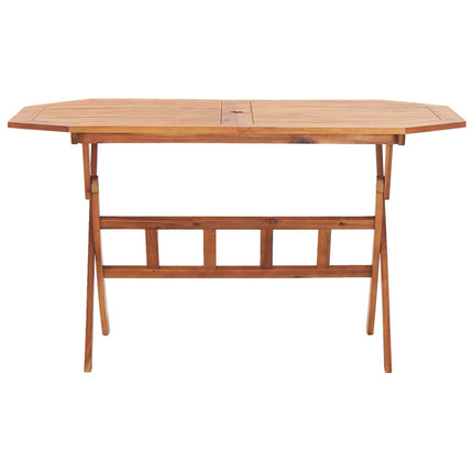 foldbart havebord 135 x 85 x 75 cm massivt akacietræ