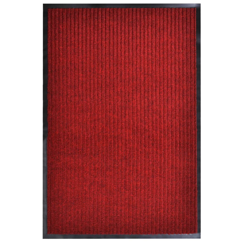 dørmåtte rød 117x220 cm PVC billede