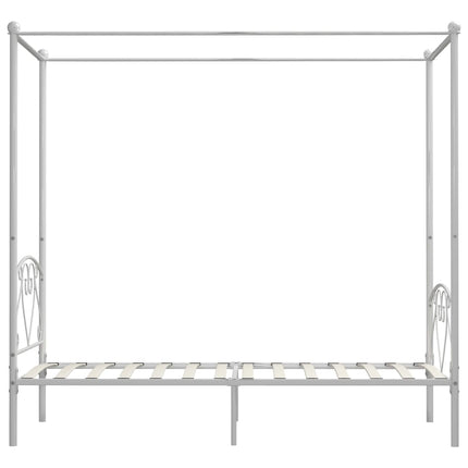 sengestel til himmelseng 100 x 200 cm metal hvid
