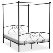 sengestel til himmelseng 160 x 200 cm metal sort