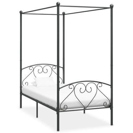 sengestel til himmelseng 100 x 200 cm metal grå