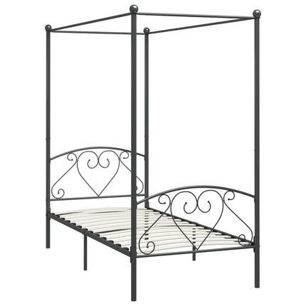 sengestel til himmelseng 100 x 200 cm metal grå
