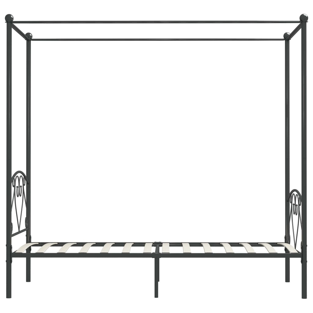 sengestel til himmelseng 120 x 200 cm metal grå