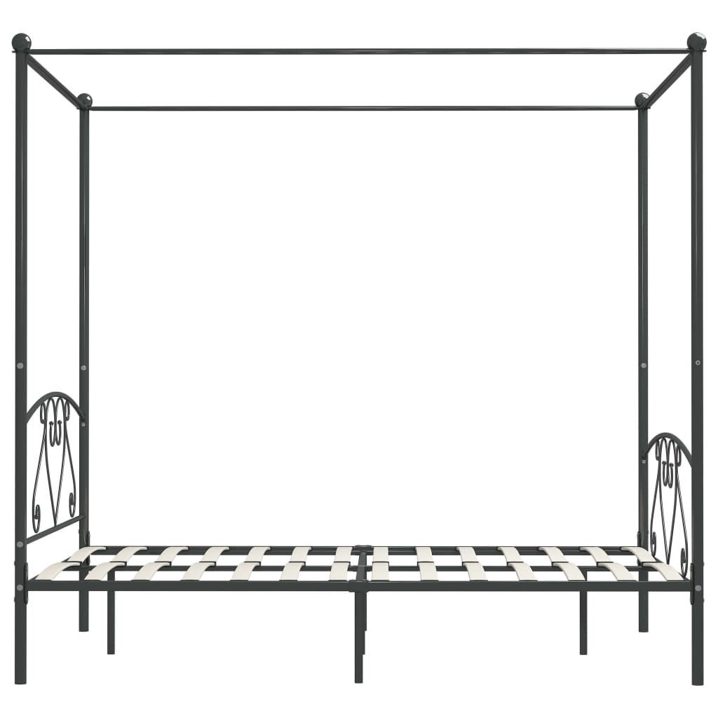 sengestel til himmelseng 140 x 200 cm metal grå