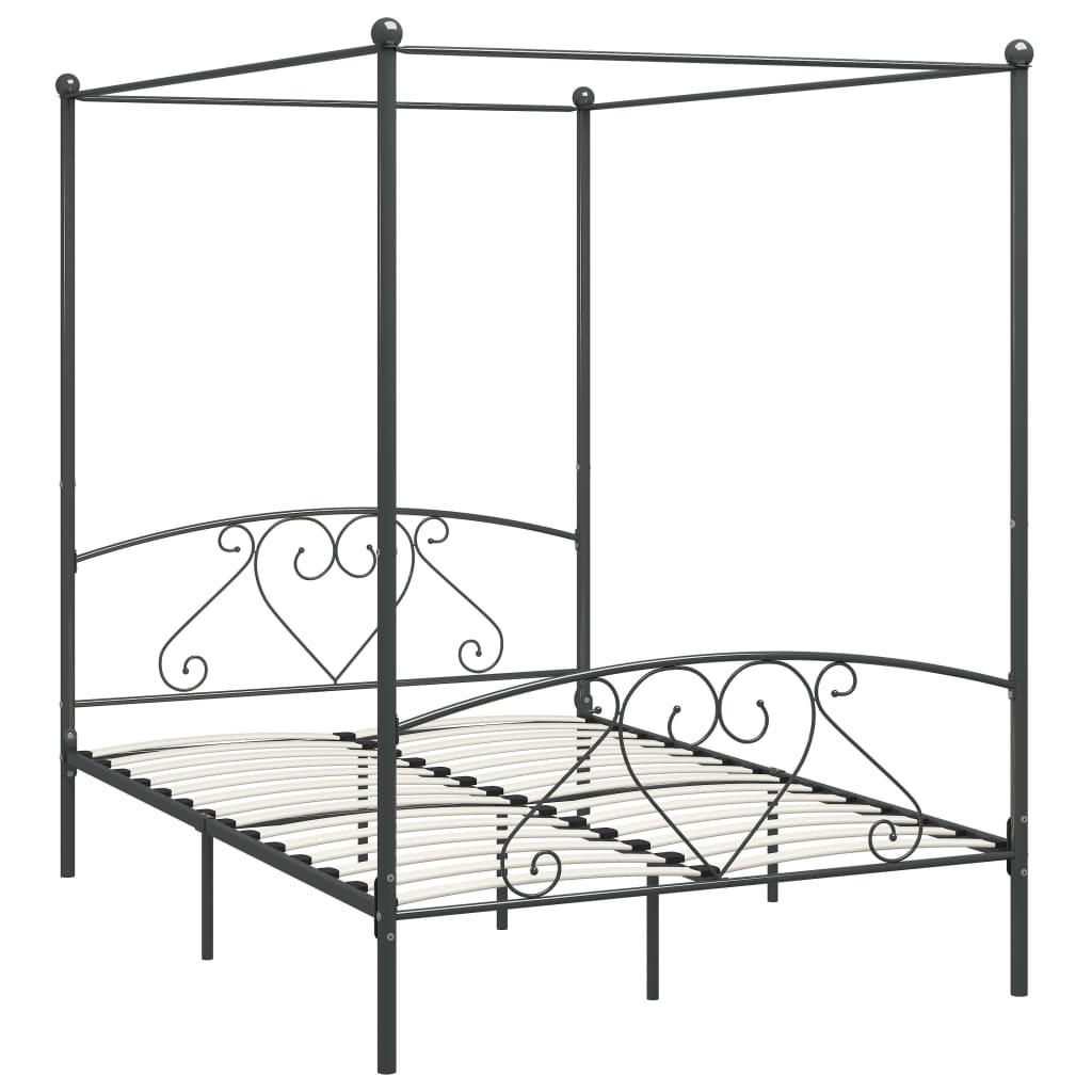 sengestel til himmelseng 160 x 200 cm metal grå