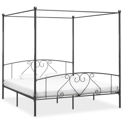 sengestel til himmelseng 200 x 200 cm metal grå