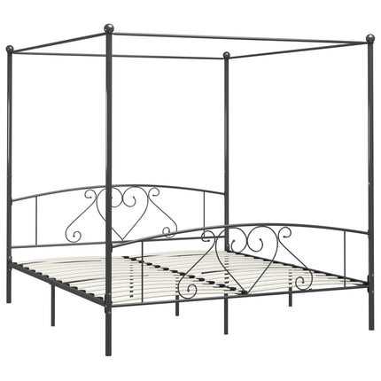 sengestel til himmelseng 200 x 200 cm metal grå