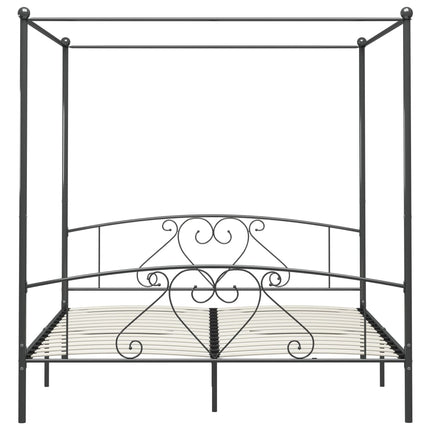sengestel til himmelseng 200 x 200 cm metal grå