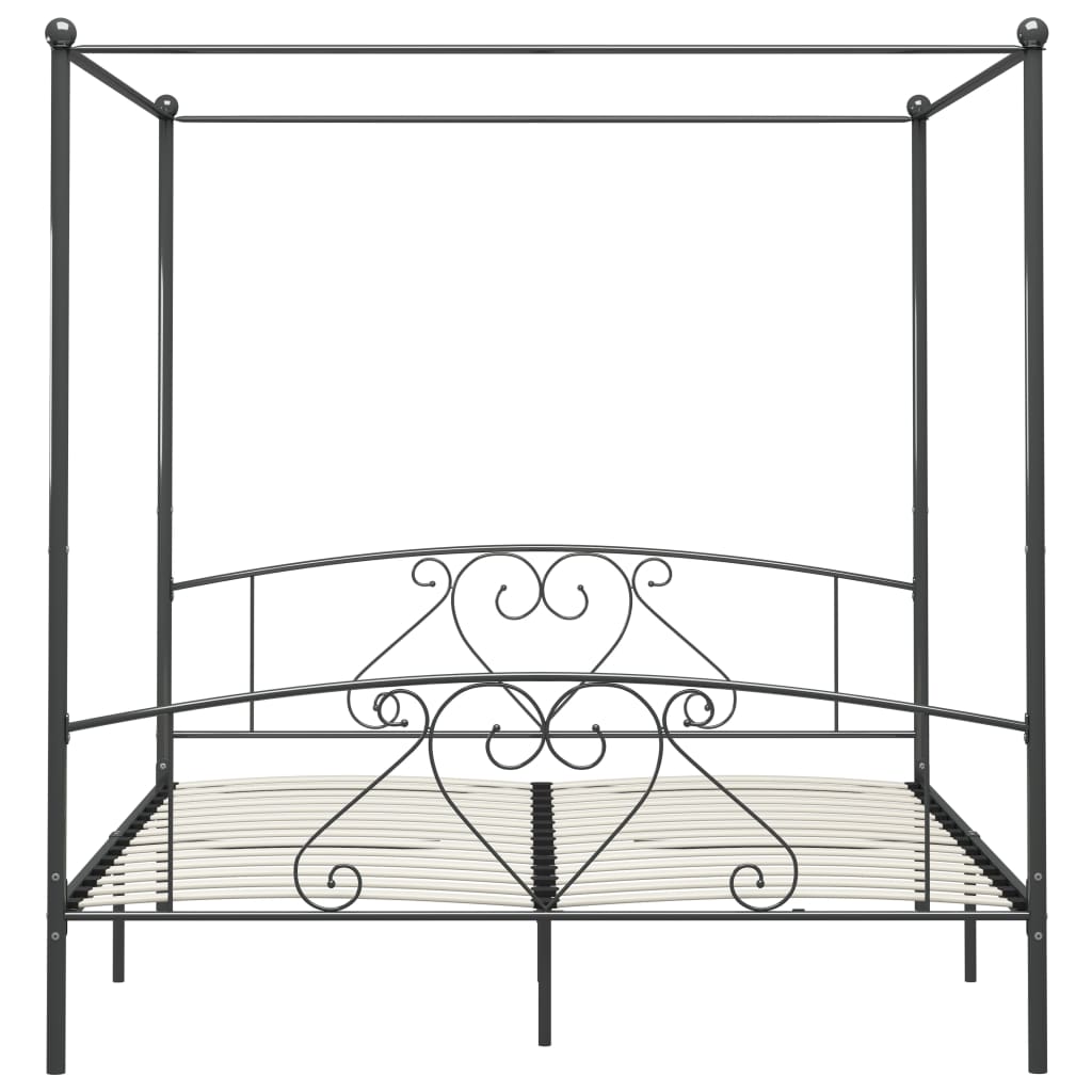 sengestel til himmelseng 200 x 200 cm metal grå