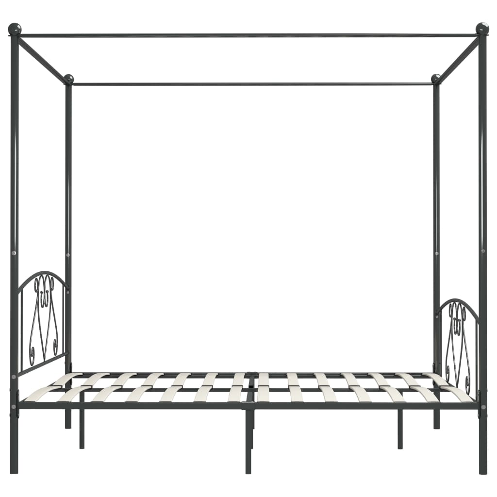 sengestel til himmelseng 200 x 200 cm metal grå