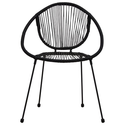 havestole 2 stk. polyrattan sort