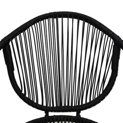 havestole 2 stk. polyrattan sort